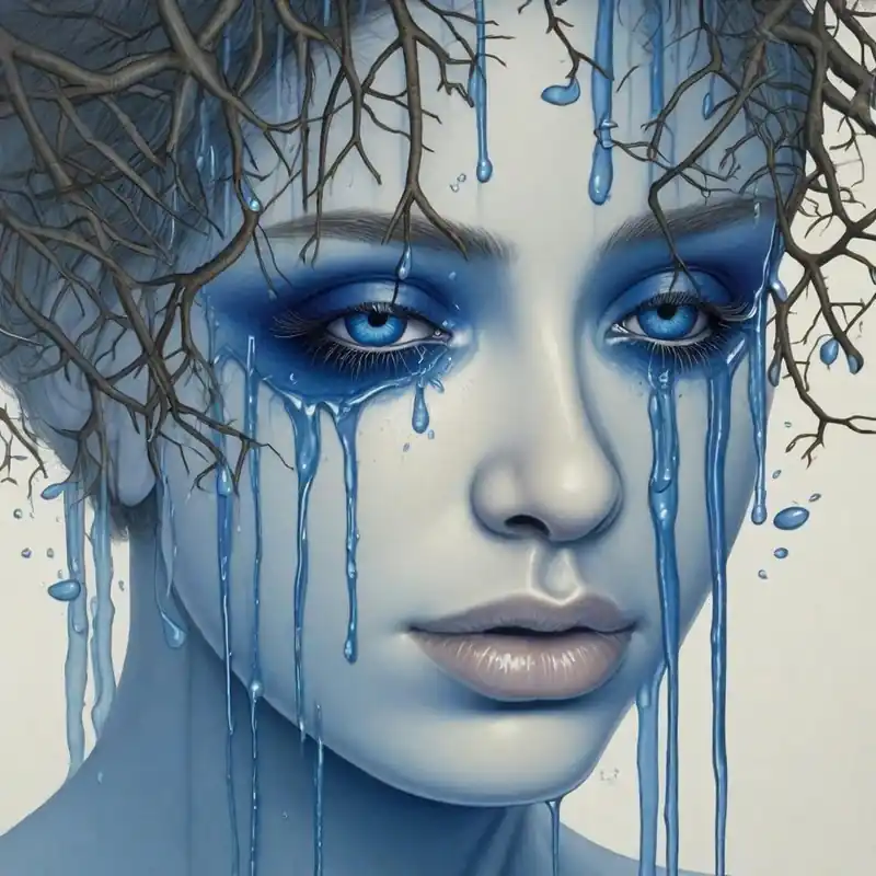 'Blue Rain' Worldwide Shipping